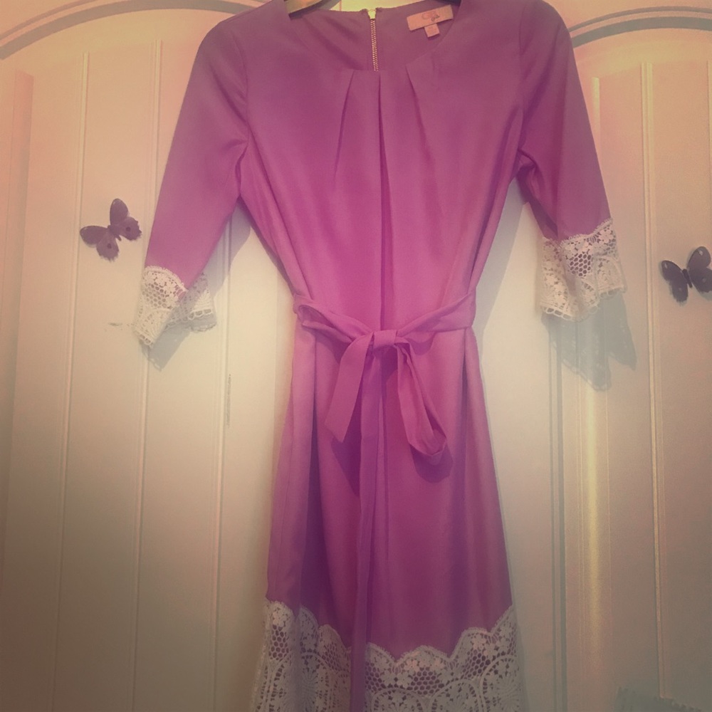 Lovely lavender and white dress
